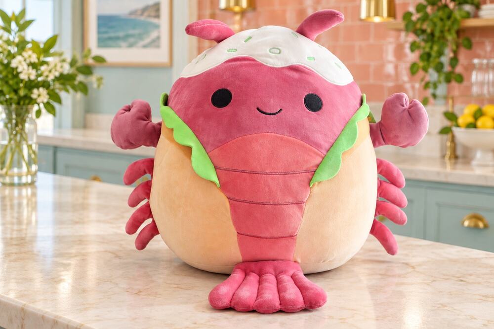 Squishmallows Lorono Lobster Roll 14 Inch Plush With Bio Tag